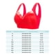 thumbnail image 2 of Minnieouse Lencería cómoda con banda elástica, sujetadores transpirables y ligeros para mujer de talla grande, diferentes tamaños de copa Ropa interior rojo L38/85, 2 of 6