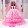 thumbnail image 1 of Muñeca de boda con articulaciones móviles | Figura de juego con vestido de novia moderno | Muñeca princesa coleccionable de 45 cm para niñas | Incluye caja de regalo para fiestas y cumpleaños, 1 of 5