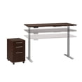 thumbnail image 3 of Move 60 Series 60W x 30D Adjustable Desk Set in Mocha Cherry - Engineered Wood, 3 of 7
