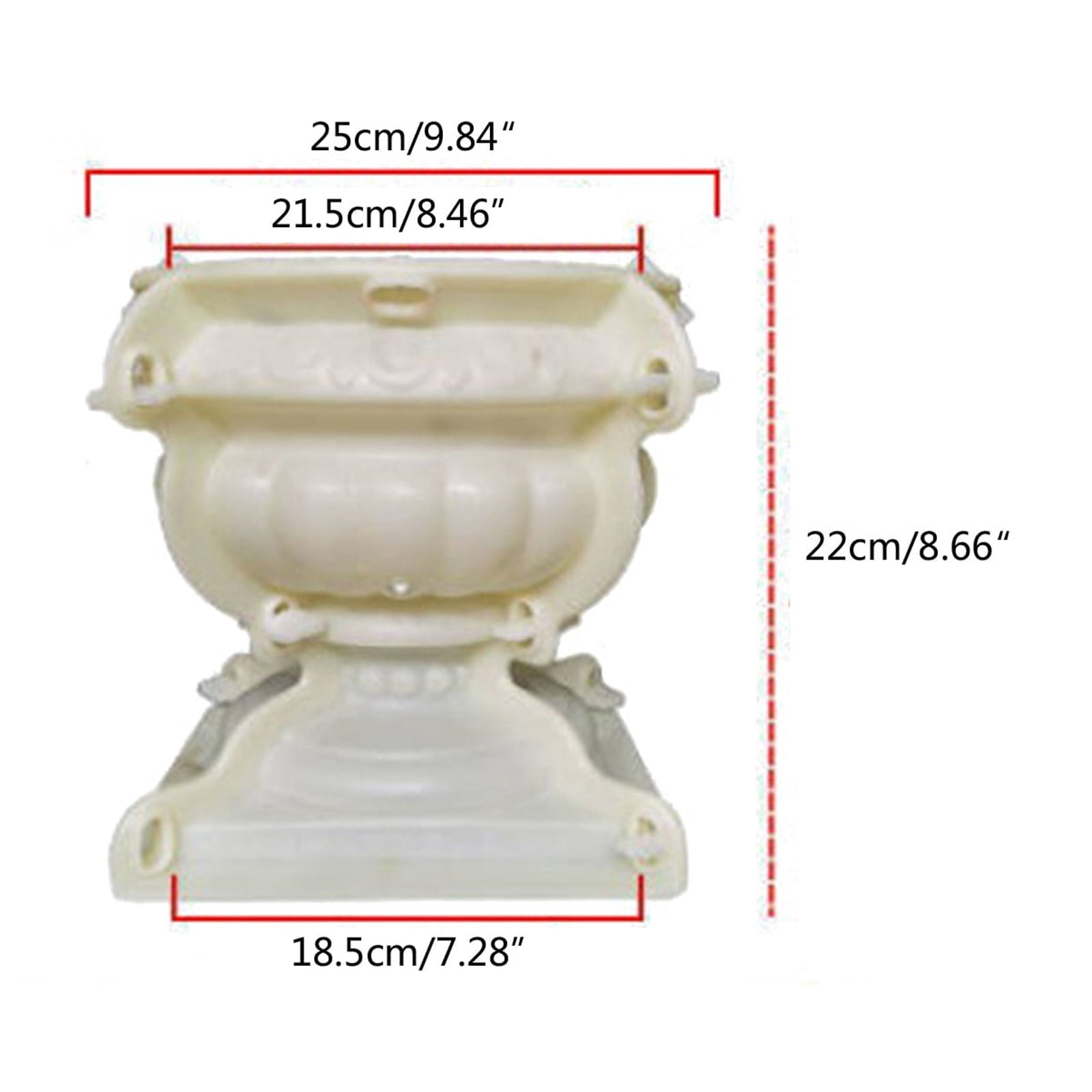 European Flower Pot Mold Plastic Cement Concrete Mould Bonsai Planter Making Vase Resin Soap Storage Box Moulds Crafts