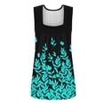 thumbnail image 4 of Wycnly Tank Top for Women Womens Workout Tops Lightweight Loose Fit Pleated Tunic Blouses Cute Leaves Print Sleeveless T Shirt Girls Sleeveless Shirt, 4 of 5