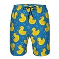 thumbnail image 3 of Balery Rubber Duck Traje de Baño Estilo Hawaiano para Hombre, Shorts de Secado Rápido con Bolsillos-X-Large, 3 of 6