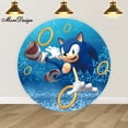 thumbnail image 4 of Fondo fotográfico de Sonic con cubiertas redondas y cilíndricas, decoración para fiestas de cumpleaños de niños, fondo de tela para fotografía, 4 of 5