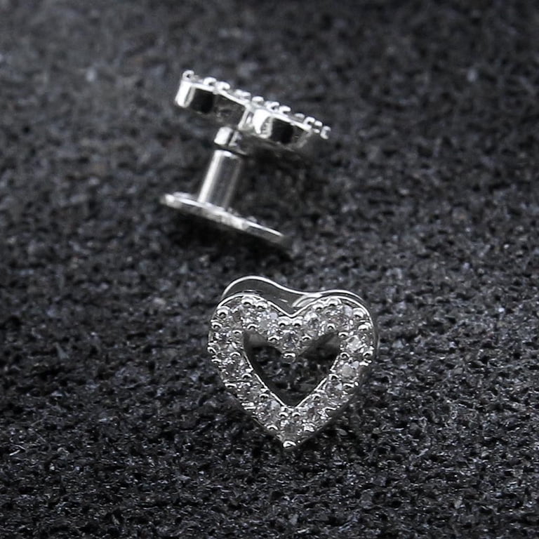 EHJRE 2pcs Dermal Anchor Tops and Base Titanium Steel Piercing