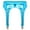 Light Blue, variant on Sxiwei Womens Shiny Metallic Garter Belt with Metal Duck-Mouth Clips for High Stockings Suspender Red One Size