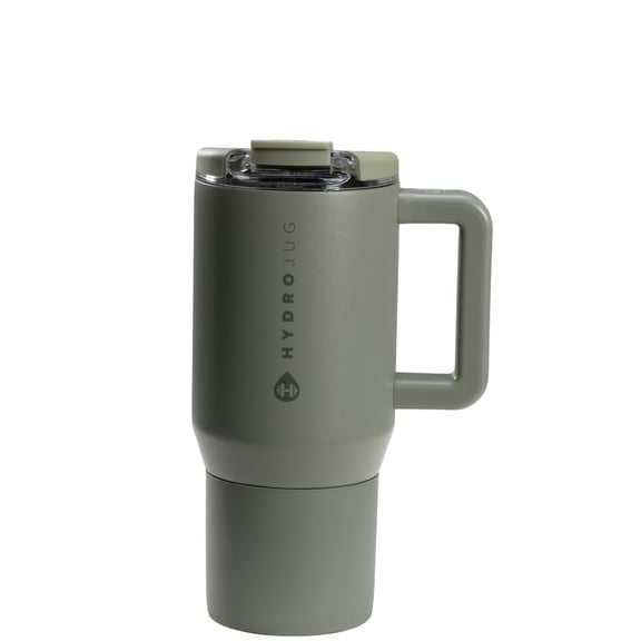 HydroJug Coffee Traveler 20 oz - Leak-Resistant, Ceramic-Lined Insulated Travel Coffee Mug for Hot or Cold Drinks with Flip Lid, Courtyard