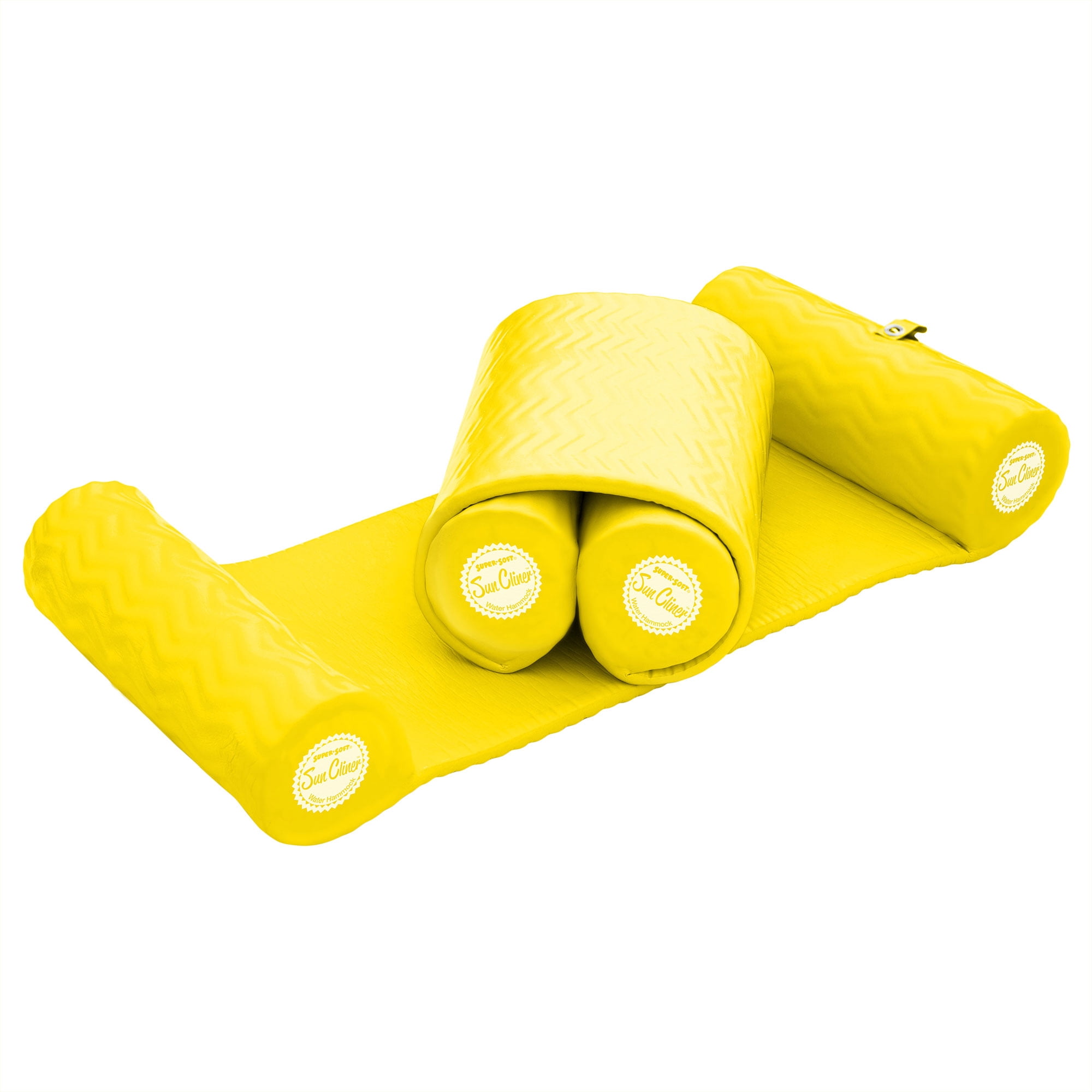 TRC Recreation Sun Cliner Pool Hammock Float - Vinyl-Coated Foam - Yellow