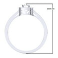 thumbnail image 3 of Dazzlingrock Collection 0.33 Carat (ctw) 14K Round White Diamond Ladies Halo Engagement Ring 1/3 CT, White Gold, Size 8.5, 3 of 3