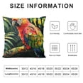 thumbnail image 6 of COMIO Throw Pillow Covers,Pillowcases,Pillow Cases,Bird Parrot Tropical Flower, 2-Pc White, 6 of 6