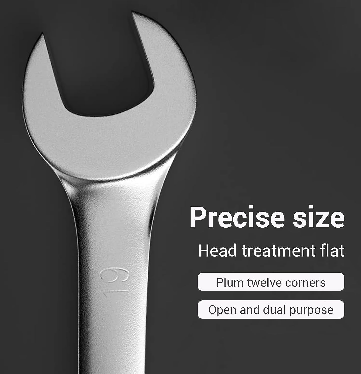 Y H M Open & 12 Point Box Wrench 15° Angle Open End 12 Point