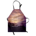 thumbnail image 1 of Motivational Apron Sunset on Beach with Tropical Landscape Hawaiian Scenic Beauty Idyllic Quote, Unisex Kitchen Bib Apron with Adjustable Neck for Cooking Baking Gardening, Multicolor, by Ambesonne, 1 of 3