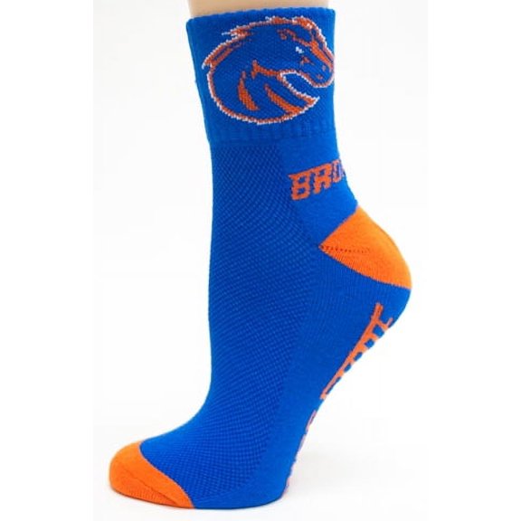 Boise State Broncos Blue Quarter Sock - Donegal Bay - Unisex - One Size - Quarter