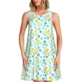 thumbnail image 1 of Fotbe Duck Cartoon Vestido de Verano sin Mangas para Mujer – Vestido Midi Línea A, Estilo Camiseta Floral, Vestido Playero Casual y Fluido, 1 of 7