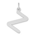 thumbnail image 1 of Diamond2Deal 14K Pendentif Initial Lettre Z en Or Blanc pour Femmes, 1 of 3