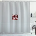 thumbnail image 1 of Ambesonne Abstract Shower Curtain, Half Triangles Square Art, 69"Wx84"L, Charcoal Grey White, 1 of 3