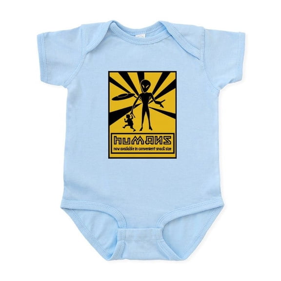 CafePress - 3 Alien Body Suit - Baby Light Bodysuit, Size Newborn - 24 Months
