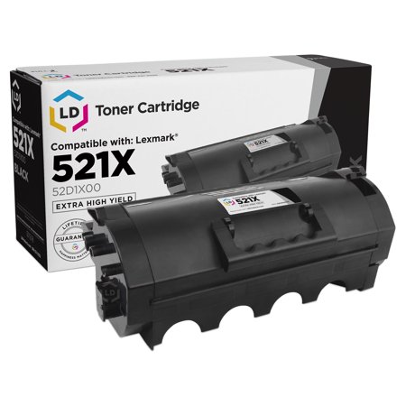 LD Products Compatible Toner Cartridge Replacement for Lexmark 521X 52D1X00 Extra High Yield (Black)