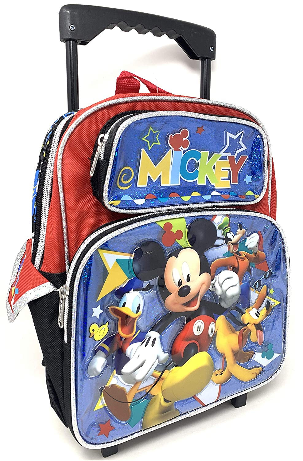 Disney Mickey Mouse 16" Large Rolling Backpack Mickey Roller Backpack 