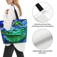 thumbnail image 3 of Easygdp Colorful Stained Glass Crocodile Bolsas Tote para Mujer, Bolsos de Hombro para Viaje, Bolsos de Mano de Gran Capacidad para Compras y Trabajo, 3 of 8