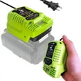 thumbnail image 3 of for Ryobi 40V Battery Replacement Charger OP401,Compatible with Ryobi 40V Battery OP4040 OP4050 OP4050A OP40601 OP4026,Portable Mini Fast Charger Adapter (only for 40V Battery not 18V), 3 of 7