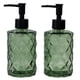 thumbnail image 1 of Dispensador de jabón YYTSGG de vidrio verde con bomba de plástico negro, 330 ml, paquete de 2, 1 of 6