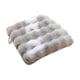 thumbnail image 2 of Cojín de asiento de forro polar de Faux Rabbits | Almohadilla aislante para oficina, hogar, silla, banco - poliéster grueso • 45x45cm • Invierno y confort para todas las estaciones | Transpirable, 2 of 6
