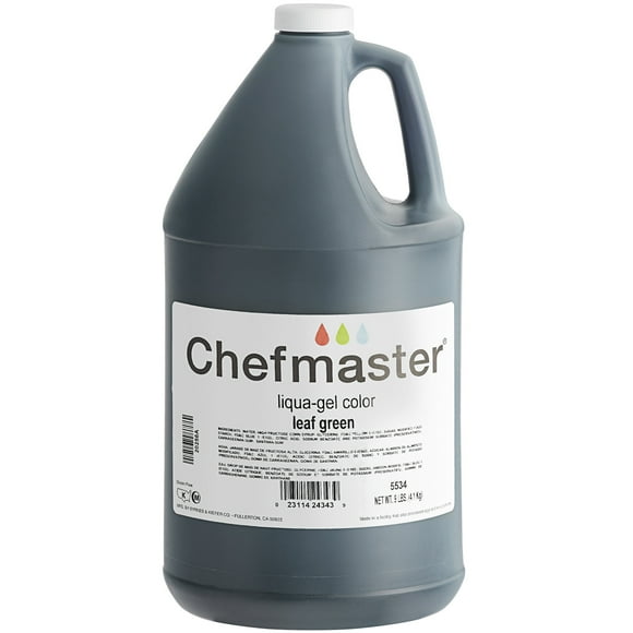 Chefmaster 1 Gallon Leaf Green Liqua-Gel Food Coloring