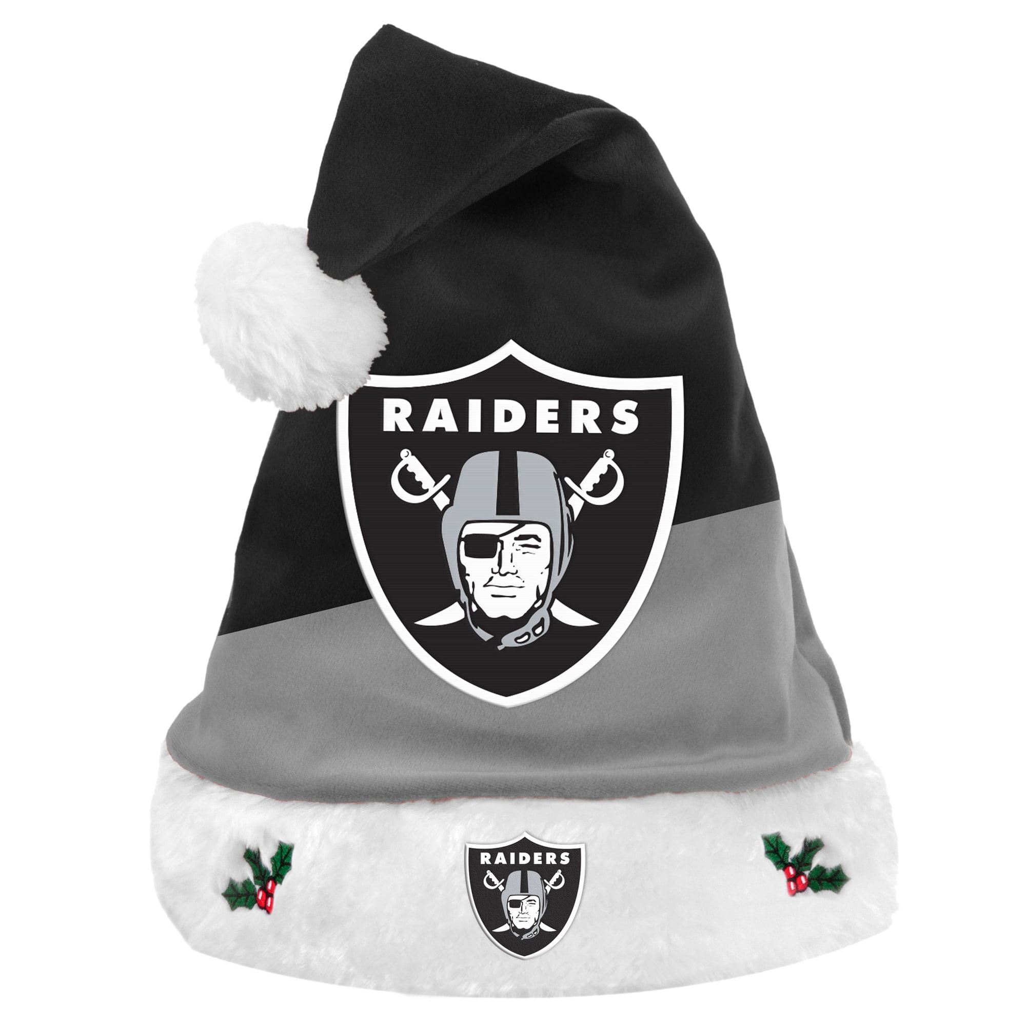 FOCO NFL Team Logo Busy Block Holiday Santa Hat