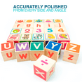 thumbnail image 3 of Quokka Wooden Alphabet Puzzle Blocks for Toddlers Ages 1-4 - Montessori Preschool Learning Toy, 3 of 9