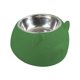 thumbnail image 5 of Comedero para perros inclinado a 15 degree, de acero inoxidable, para gatos y cachorros de interior. Verde, 5 of 9