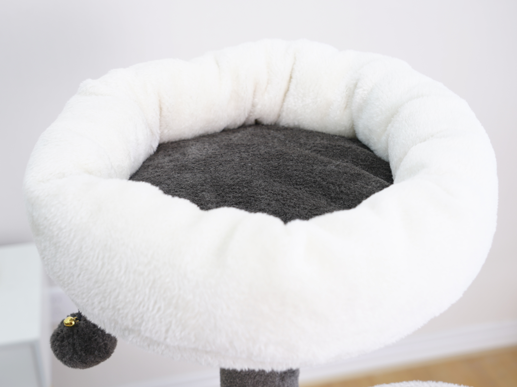 Vibrant Life 5-Level 49" Minimalist Cat Tree with Condo Perch Scratching Post, Brown and Beige