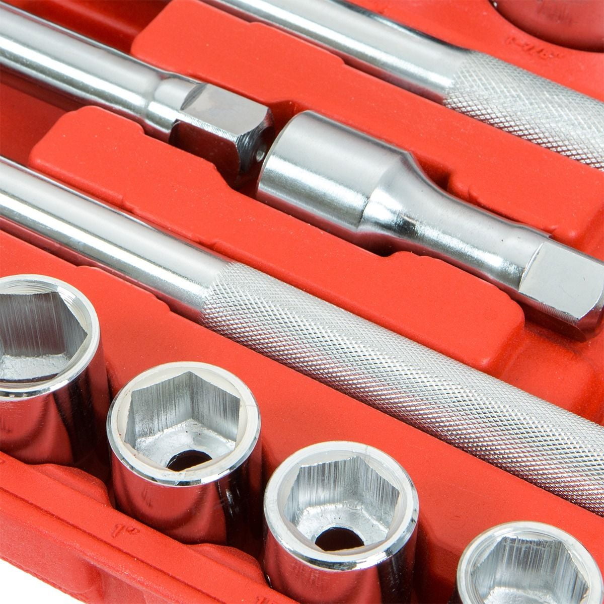 Stark USA 3/4" Drive 21PC Socket Set, 6 Point, SAE 7/8" - 2", Ratchet Wrench, Extension Rods, Sliding Bar, CrV Steel