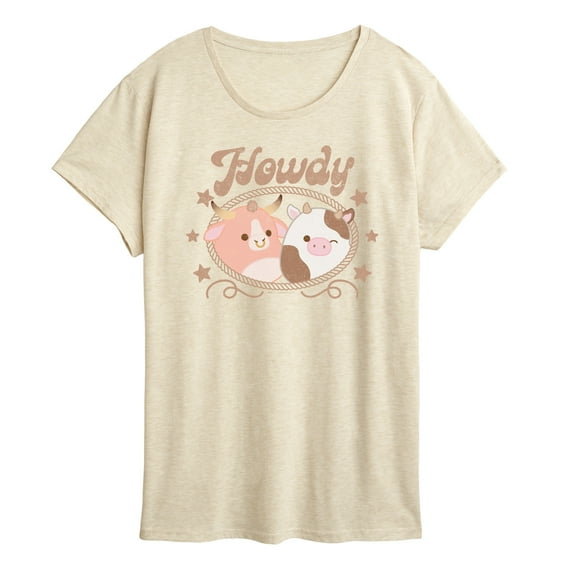 Squishmallows - Howdy Cows - Women's Short Sleeve Graphic T-Shirt
