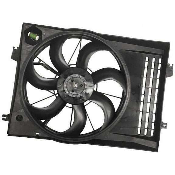 Auxiliary Fan Assembly - Compatible with 2005 - 2009 Hyundai Tucson 2.7L V6 2006 2007 2008
