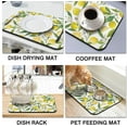 thumbnail image 4 of 2 Pack Dish Drying Mat Drying Mat for Kitchen Counter, Coffee Mat Coffee Maker Mat Dish Drying Mats for Kitchen Counter 19.5x12Inch Dish Drying Pad Ultra Absorbent and Non-Slip Coffee Machine Mat, 4 of 6