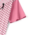 thumbnail image 7 of Mens Polo Shirts Short Sleeve Color Block Lapel Collar Button Pullover Tops Moisture Wicking Regular Fit Golf T-Shirts Breathable Summer Blouses Shirt Tees Casual Work Sports Pink XXL, 7 of 7