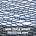 thumbnail image 3 of Bliss Hammocks Cotton Rope Hammock W/ Spreader Bar, 60-in. Wide, 450 lb. Capacity - Blue, 3 of 8