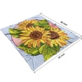 thumbnail image 4 of Sunflower Sherpa Blanket: Soft, Thick 50x60in Throw Blanket Ideal for Bed, Sofa, Office Decor Bed Throw Blanket Gift for Women, 4 of 5