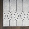 thumbnail image 5 of Nourison Home Machine Washable Series 1 Geometric Ivory/Grey 9'2" x 12' Area Rug (9x12), 5 of 9