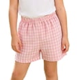 thumbnail image 2 of Antinious Toddler Girls Plaid Loose Daily Casual Half Shorts Pants, 2 of 5