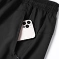 thumbnail image 6 of KPOPLK Men's 11" Board Shorts with Pockets Long Swim Trunks Quick Dry Bathing Suit Swimwear Beach Shorts No Liner(Black,XXL), 6 of 9