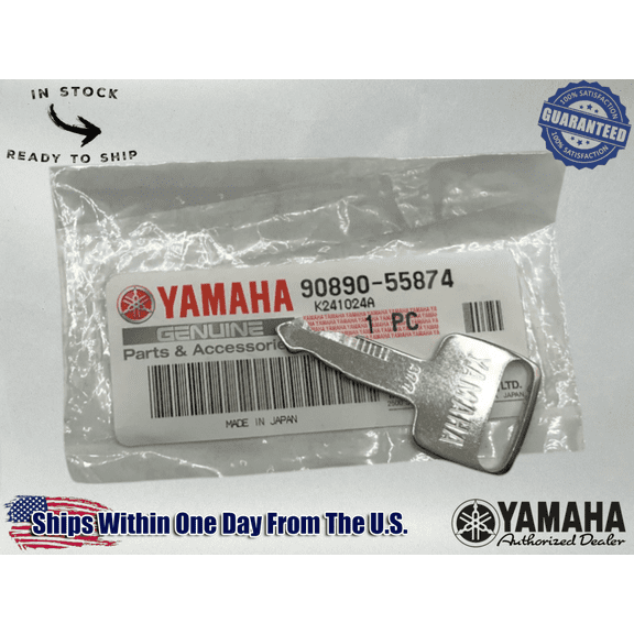 Yamaha Marine OEM Ignition Key Outboard 300 Series Replacement Key 90890-55874