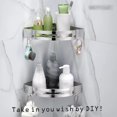 thumbnail image 5 of CATPAN Stainless Steel Bathroom Caddy Storage Organizer Wall Mounted Kitchen Corner Shelf, 5 of 15