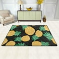 thumbnail image 3 of GZHJMY Black Abstract Fruit Yellow Pineapple Area Rug 4x6 Modern Soft Rugs Indoor Decorative Floor&nbsp;Carpet Nursery Rugs Non-Slip Rectangle Mat for Living Room Entryway Bedroom Decor Carpet Runner, 3 of 7
