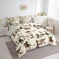 thumbnail image 3 of Castle Fairy Western Cowboys Twin Bedding Sets,Animal Highland Cow Bedding Comforter Set, 3 of 8