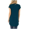 thumbnail image 4 of Mittory Womens Summer Tops Casual Twist Front Blouses Short Sleeve Tshirts Fitting Tunic, 4 of 8