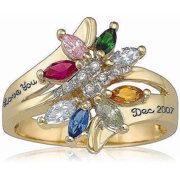 Celebration Holiday Ring 10k Simulated