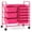 Hot Pink, variant on 9 Drawer Rolling Storage Cart, Art Drawer Organizer for Supplies Tool Paper, Mobile Utility Cart on Wheels for Classroom Teacher Office Home School (Peach)