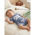 thumbnail image 6 of Baby Summer Outfits Casual Baseball/Golf Themed Crew Neck Short Sleeve Romper and Shorts 2 Pcs Set, 6 of 10