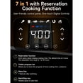 thumbnail image 3 of Kitchen Elite Digital Compact Air Fryer Oven with Window, 7 Presets, 5.28 Quart, Black, 3 of 7